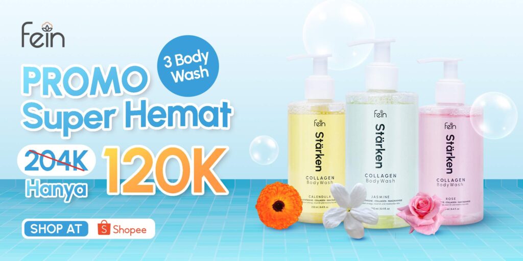 DISKON Bodycare FEIN skincare lokal Indonesia - Diskon Bodywash dan Body Scrub - Diskon Juli 2025 - Diskon Skincare Juli 2025 - Frisch Body Scrub Coffee | Stärken Body Wash FEIN | Starken Body Wash FEIN 